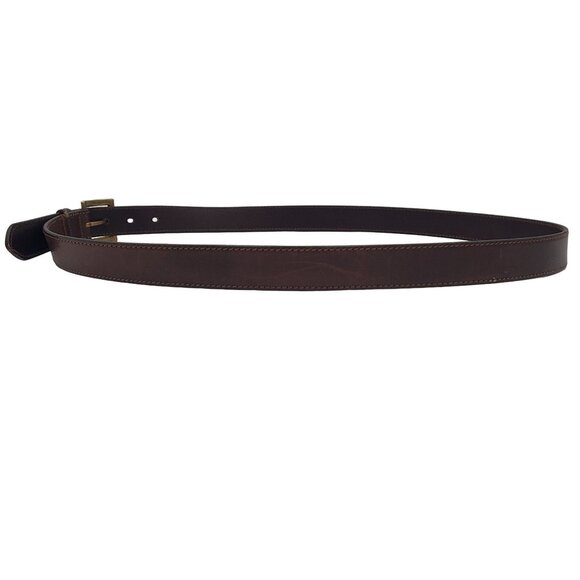 Eddie Bauer Men's Dress Casual Belt Size 48 #2130 Brown Italian Leather - Picture 13 of 16